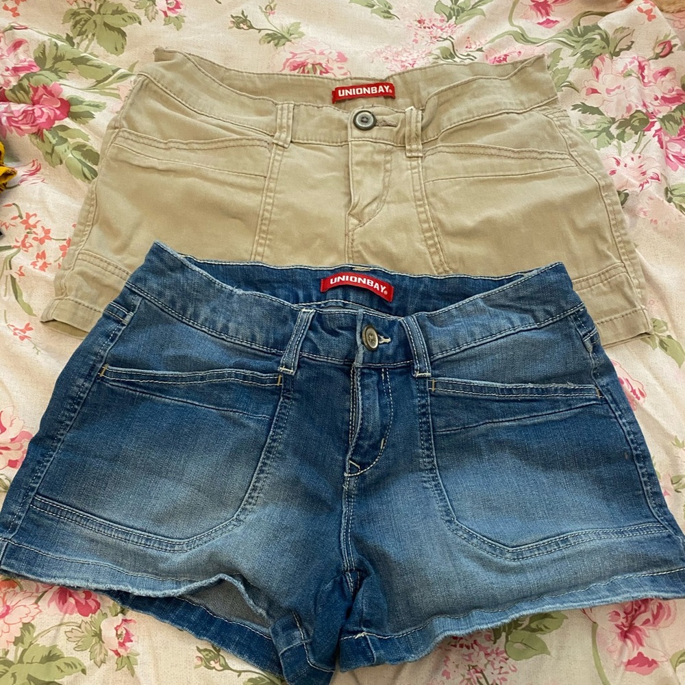 Union bay jean and khaki shorts